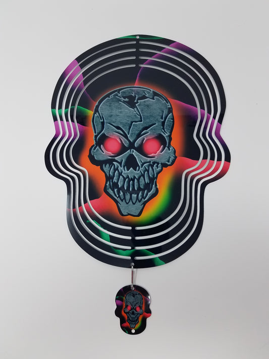 Skull Halloween Wind Spinner