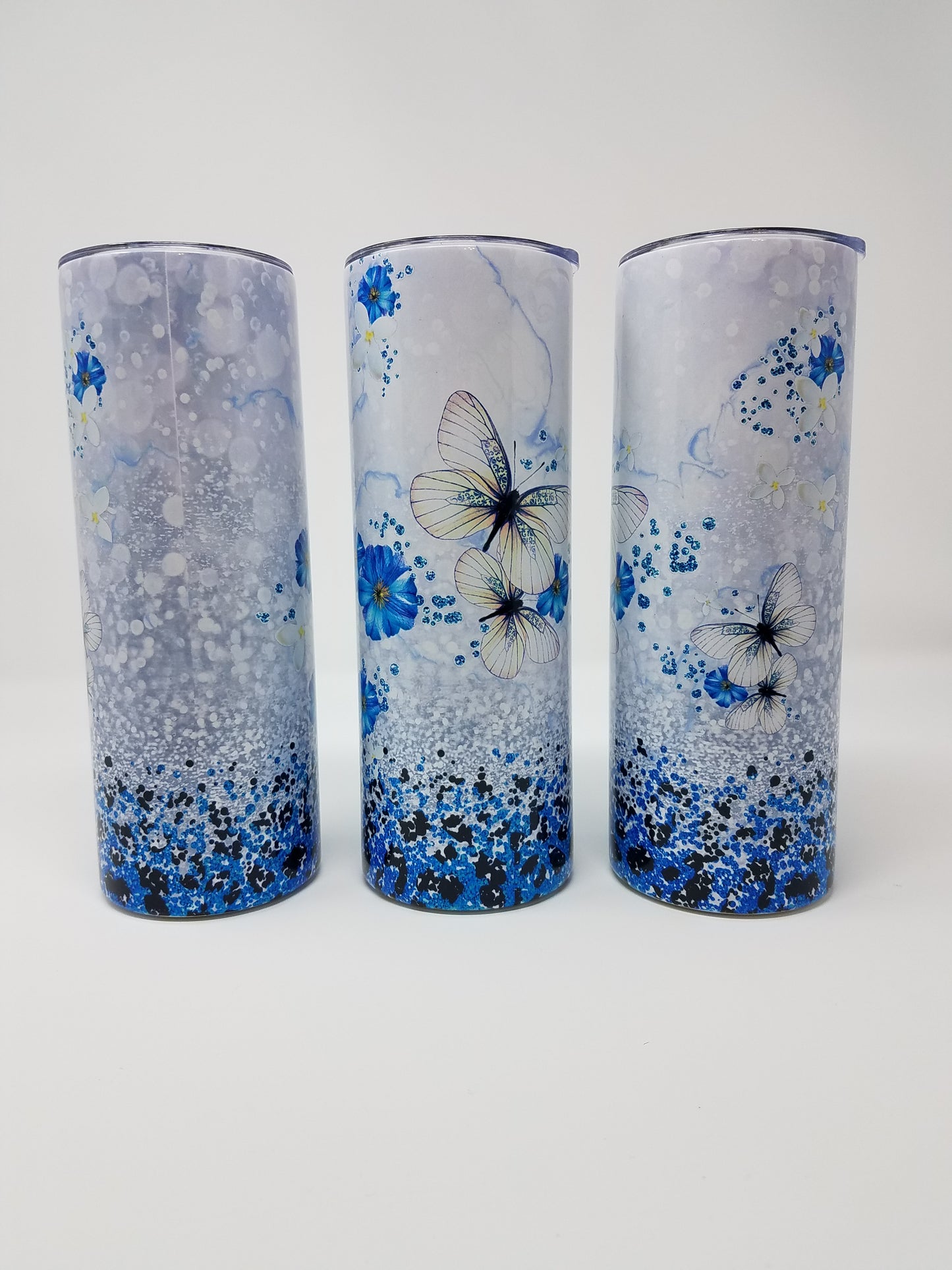 Blue Butterfly - 20oz Stainless Tumbler