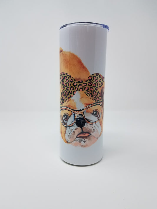 Playful Bulldog - 20oz Stainless Tumbler