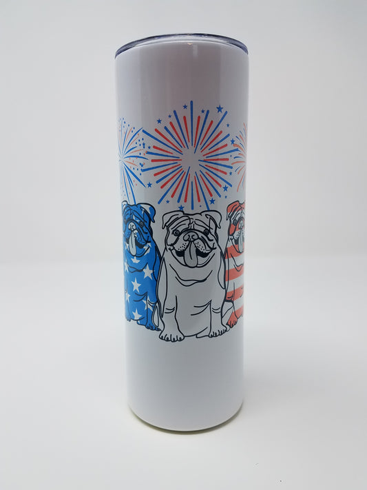 Fireworks Bulldogs (Smaller Design) - 20oz Stainless Tumbler